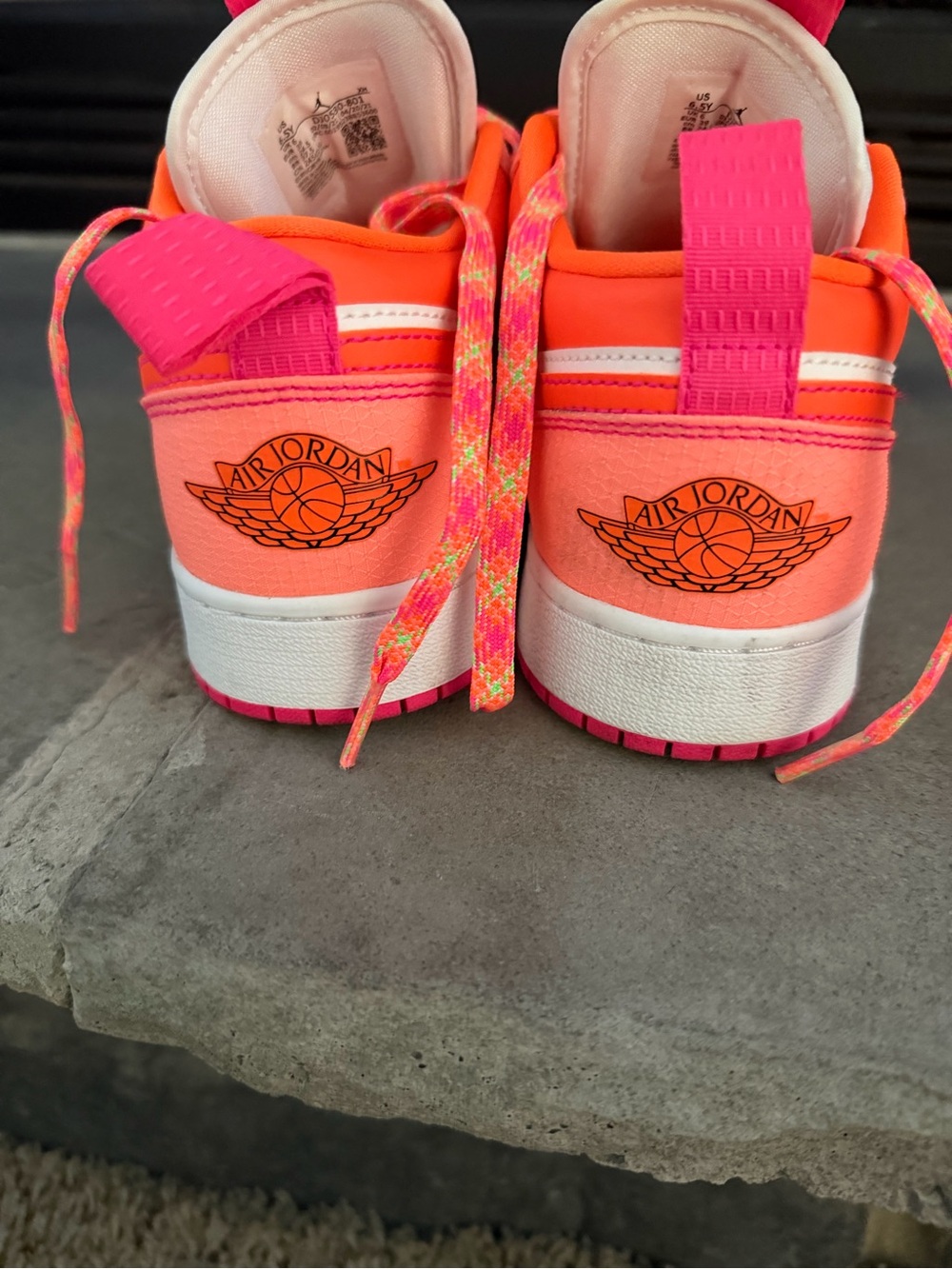 Air Jordan 1 Low SE GS 6.5Y Arctic Punch Pink Orange DJ0530-801 - Picture 5 of 7
